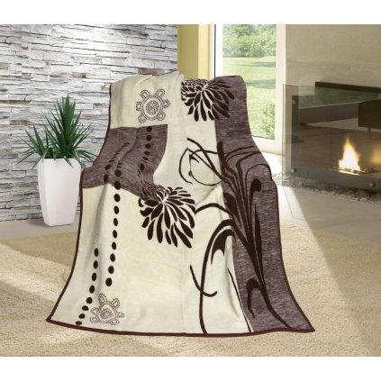 deka vzorovana 150x200cm zahradni kvety 0 wm0