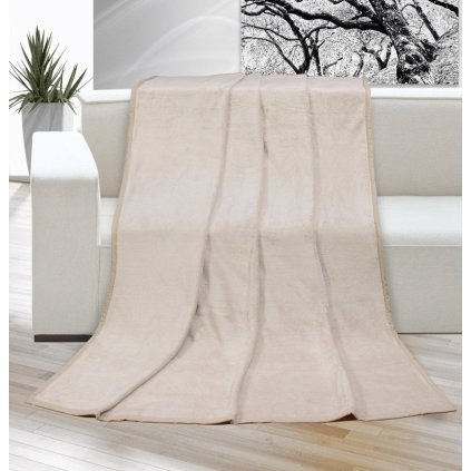 deka micro jednobarevna 150x200cm bezova 0 wm0