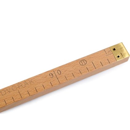 Metr dřevěný hranatý s evropským cejchem (Varianta přírodní, Balení 1 ks)