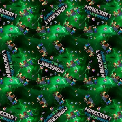 Teplákovina –  Minecraft zelená