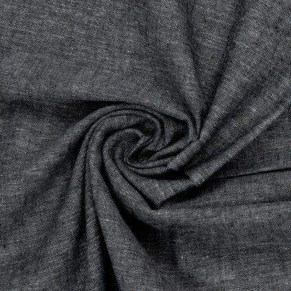 Len s bavlnou - černá