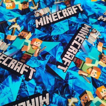 Teplákovina – Minecraft světle modrá