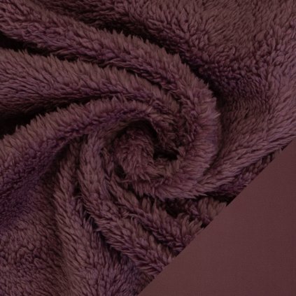 Oboustranný fleece - světlá ostružina 436