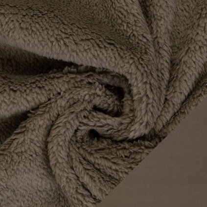 Oboustranný fleece - tmavá velbloudí 675