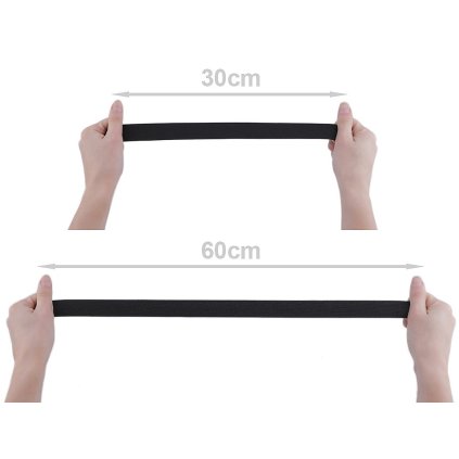 Pruženka tkaná šíře 25 mm (Varianta 1 černá, Balení 25 m)