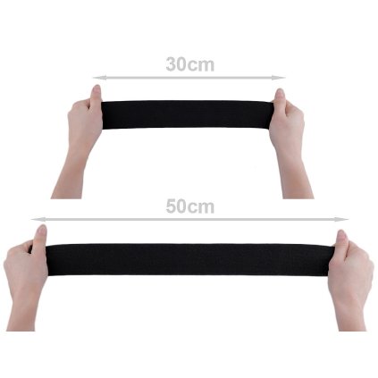 Pruženka tkaná šíře 50 mm (Varianta 2 černá, Balení 25 m)