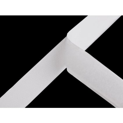 Suchý zip háček + plyš samolepicí šíře 20 mm (Varianta bílá, Balení 25 m)