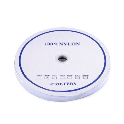 Suchý zip plyš šíře 20 mm (Varianta bílá, Balení 25 m)