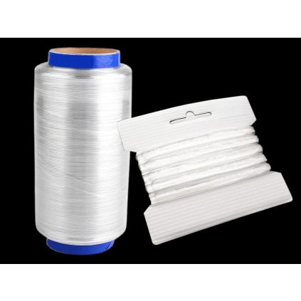 Silikonová pruženka / lastin šíře 10 mm elastická (Varianta transparent, Balení 20 m)