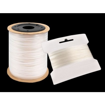 Silikonová pruženka / lastin šíře 4 mm elastická (Varianta transparent, Balení 20 m)