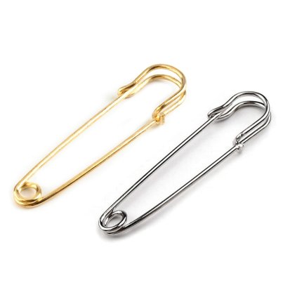 Ozdobný spínací špendlík kilt 13x65 mm (Varianta platina, Balení 2 ks)