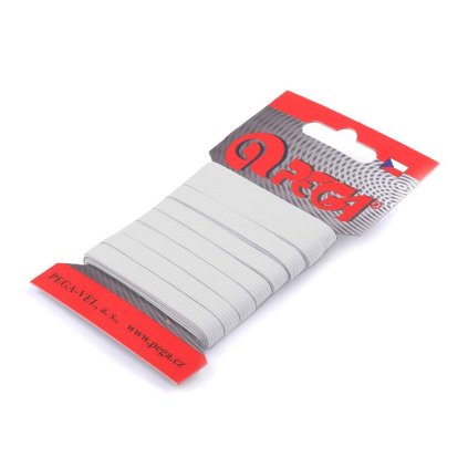 Prádlová pruženka na kartě šíře 5 mm, 7 mm (Varianta 3 (7 mm) bílá, Balení 1 karta)