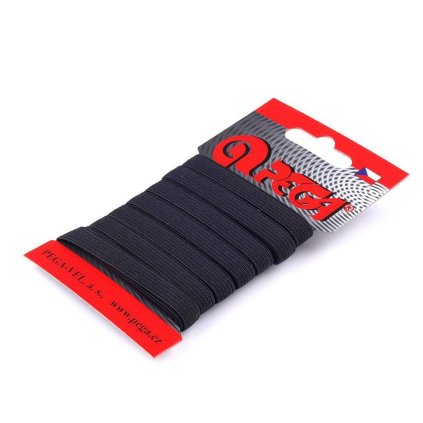 Prádlová pruženka na kartě šíře 8 mm (Varianta bílá, Balení 1 karta)