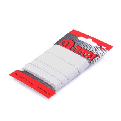 Prádlová pruženka na kartě šíře 9 mm (Varianta 1 bílá, Balení 1 karta)