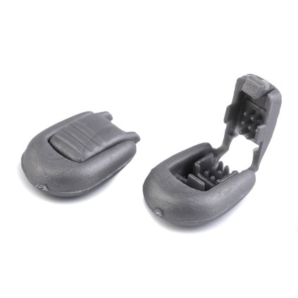 Plastová koncovka 15x19 mm zamačkávací (Varianta 1 černá, Balení 20 ks)