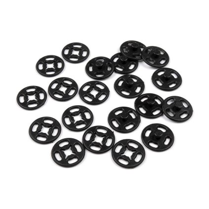 Plastové patentky / stiskací knoflíky transparentní Ø13 mm, Ø15 mm