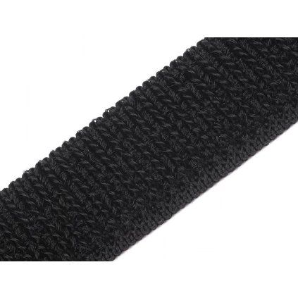 Suchý zip plyš šíře 20 mm elastický (Varianta 2 černá, Balení 1 m)