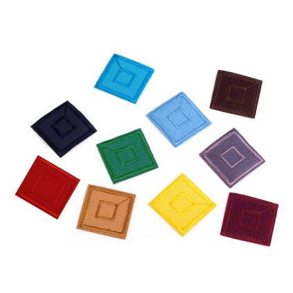 Nažehlovačka čtverec (Varianta 8 šedá, Balení 10 ks)