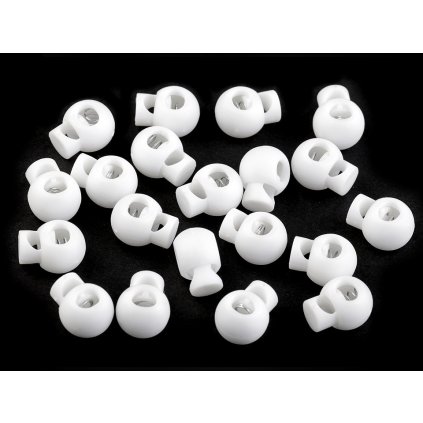Brzdičky kulaté 15x19 mm (Varianta 1 Off White, Balení 10 ks)