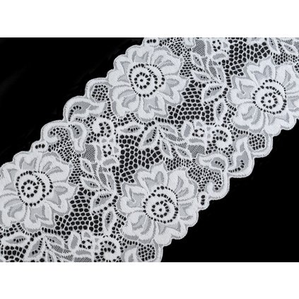 Elastická krajka / vsadka / běhoun šíře 14 cm