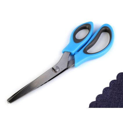 Nůžky entlovací délka 24 cm obloučky / zoubky (Varianta 1 náhodná barva obloučky, Balení 1 ks)