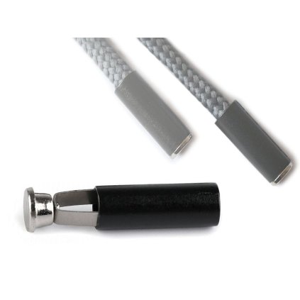 Koncovka dvoudílná s pojistkou Ø5 mm (Varianta 5 černá, Balení 4 ks)