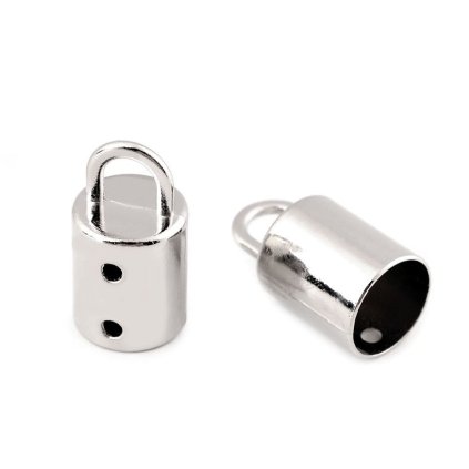 Kovová koncovka na šňůru Ø14 mm (Varianta 1 nikl, Balení 2 ks)