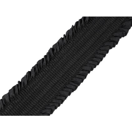 Pruženka řasená šíře 48 mm (Varianta 1 černá, Balení 1 m)