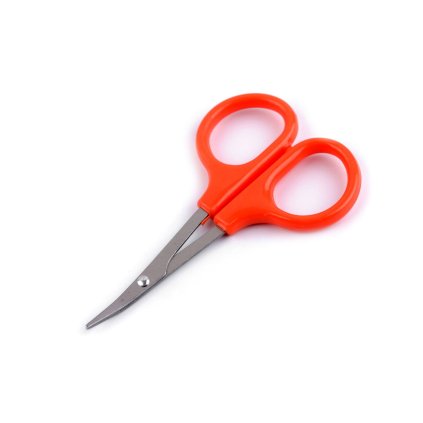 Nůžky malé zahnuté délka 9 cm (Varianta oranžová, Balení 1 ks)