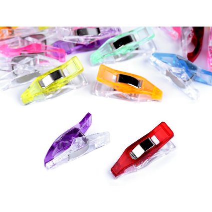 Fixační kolíček / svorka 4x27 mm na látky (Varianta mix náhodných variant, Balení 50 ks)