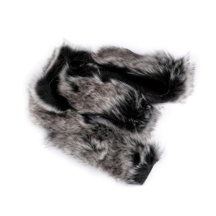 Našívací oděvní / dekorační kožešina žíhaná, plochá, řezaná šíře 5 cm (Varianta 4 béžová, Balení 1 ks)