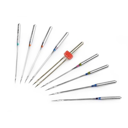 Strojové jehly Combi box 70; 80; 90; 100 Schmetz na kartě (Varianta nikl, Balení 1 karta)