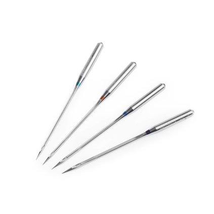 Strojové jehly Universal sdružené 70; 80; 90; 100 Schmetz na kartě (Varianta nikl, Balení 1 karta)