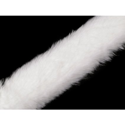 Našívací oděvní / dekorační kožešina plochá, řezaná šíře 5 cm