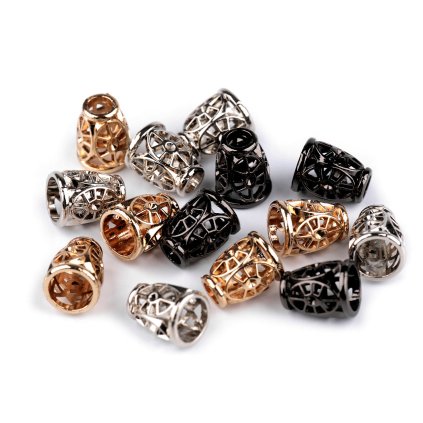 Kovová koncovka na šňůru Ø4,5 mm / ozdoba (Varianta 1 nikl, Balení 2 ks)