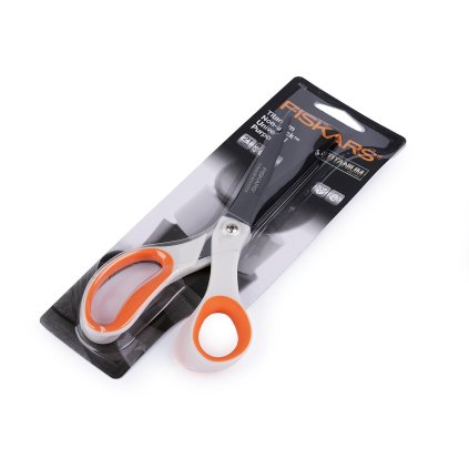 Nůžky Fiskars titanové délka 21 cm (Varianta bílá oranžová, Balení 1 ks)