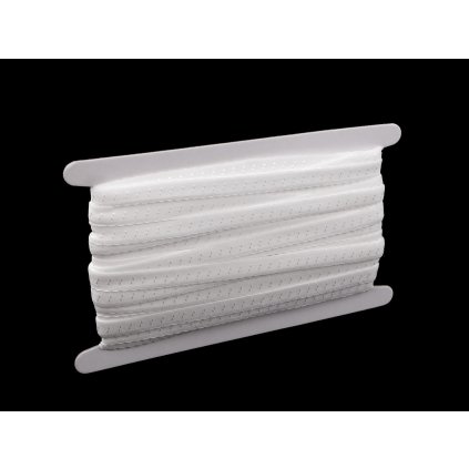 Ozdobná lemovací pruženka šíře 10 mm (Varianta 1 bílá, Balení 18 m)