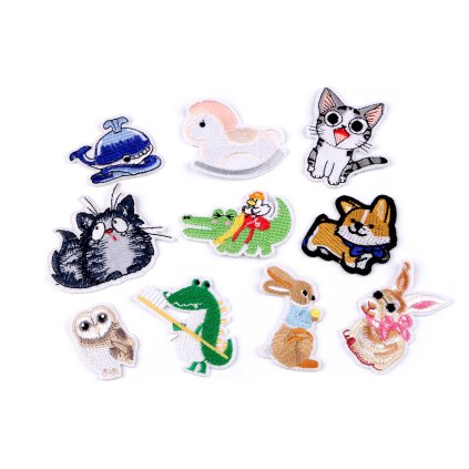 Nažehlovačky zvířátka mix (Varianta mix, Balení 10 ks)