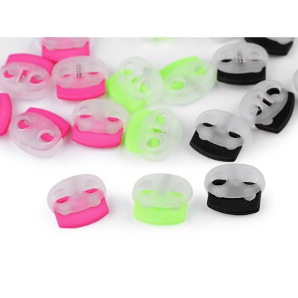 Brzdičky s dvěmi dírkami 17x19 mm (Varianta 1 pink, Balení 10 ks)