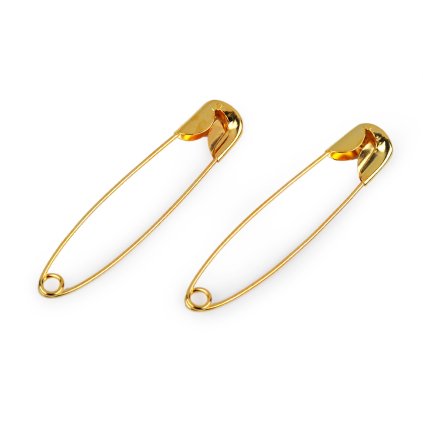 Spínací špendlíky délka 45 mm sypané (Varianta 1 zlatá, Balení 250 ks)