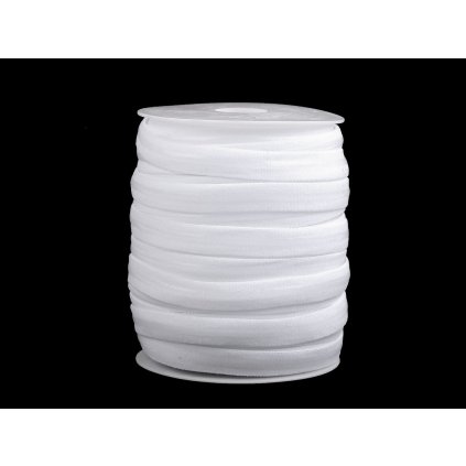 Pruženka šíře 12 mm se silikonem (Varianta 1 bílá, Balení 1 m)