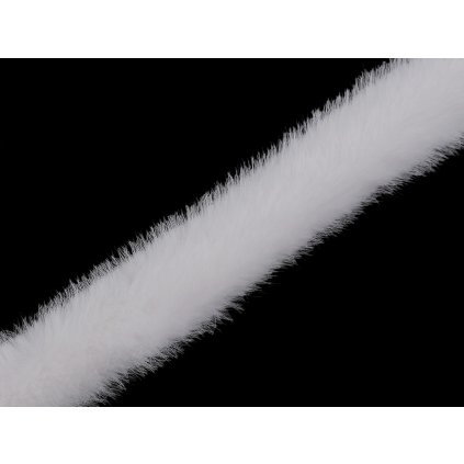 Všívací oděvní / dekorační kožešina kulatá šíře 3 cm (Varianta 1 Off White, Balení 1 m)