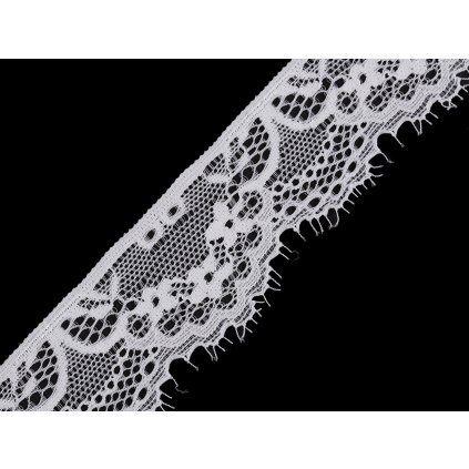 Francouzská elastická krajka šíře 35 mm (Varianta 1 Off White, Balení 1 m)