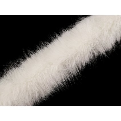 Všívací oděvní / dekorační kožešina kulatá šíře 7 cm (Varianta 1 Off White, Balení 1 m)