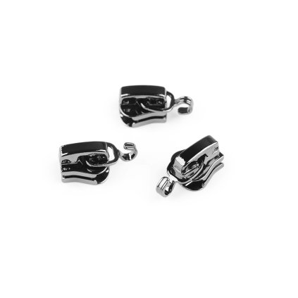 Jezdec ke kostěným zipům No 3 s háčkem na přívěsek (Varianta 2 nikl černý, Balení 3 ks)