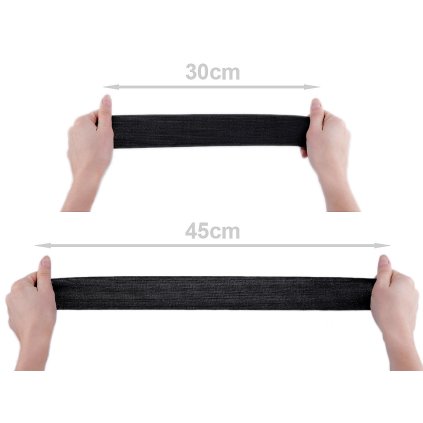 Pruženka tkaná šíře 50 mm (Varianta 1 bílá, Balení 25 m)