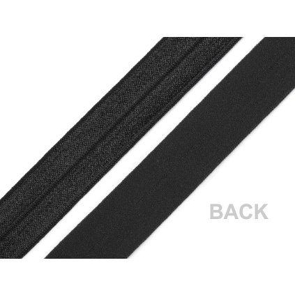 Lemovací pruženka půlená šíře 20 mm (Varianta 2 černá, Balení 22.5 m)