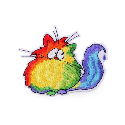 Nažehlovačka kočka (Varianta multikolor, Balení 1 ks)