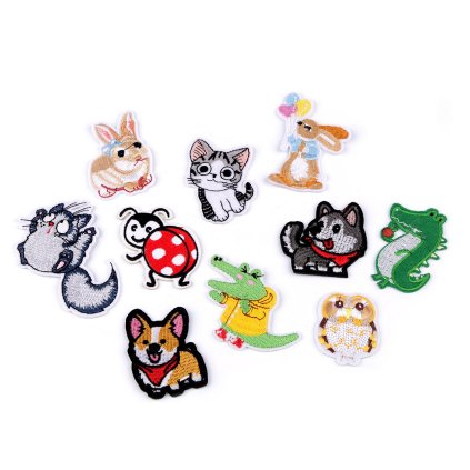 Nažehlovačky zvířátka mix (Varianta mix, Balení 10 ks)