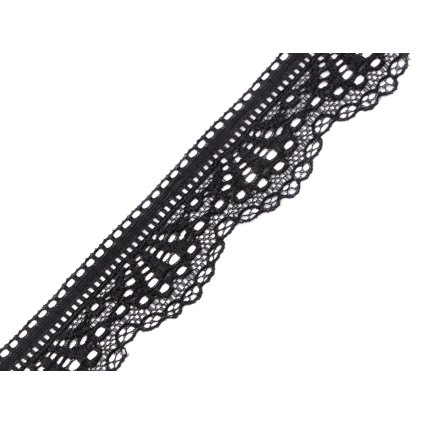 Elastická krajka šíře 30 mm (Varianta 2 černá, Balení 25.2 m)